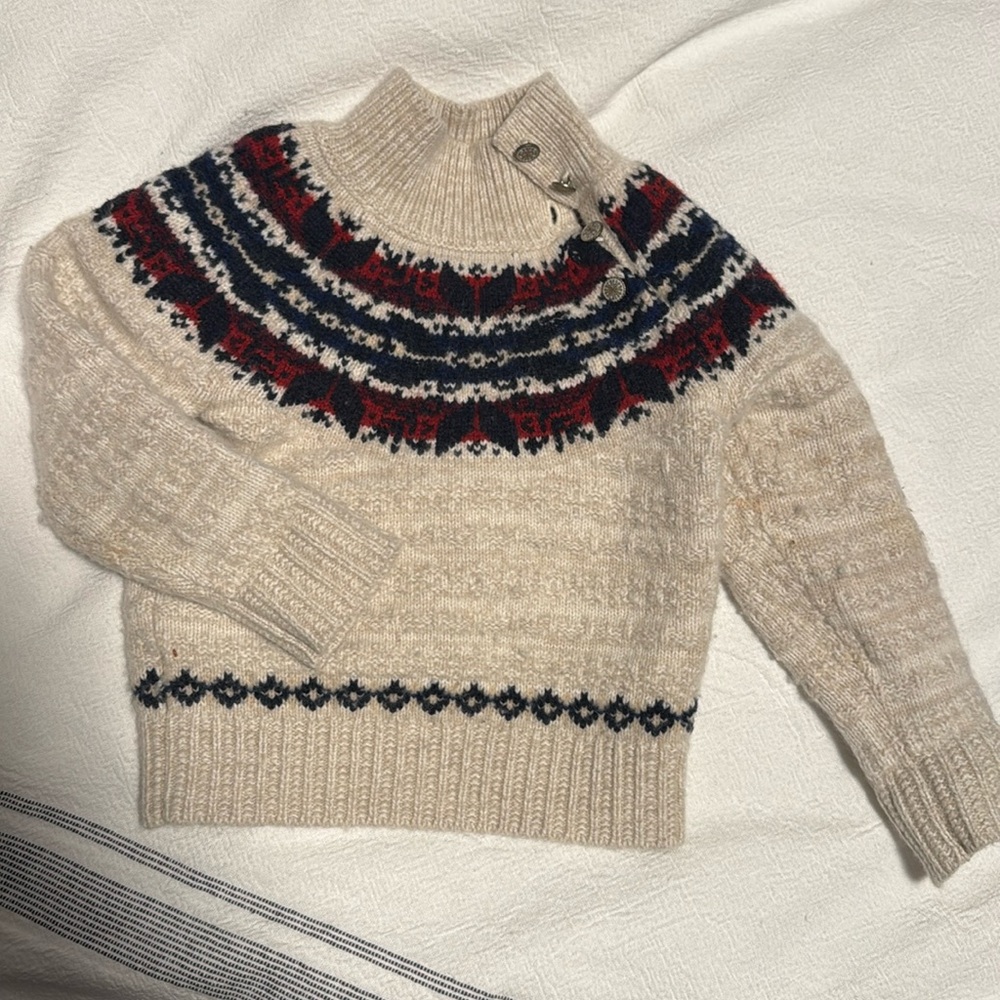 Polo Ralph Lauren sweater – size 2/2T - worn once- baby boy-